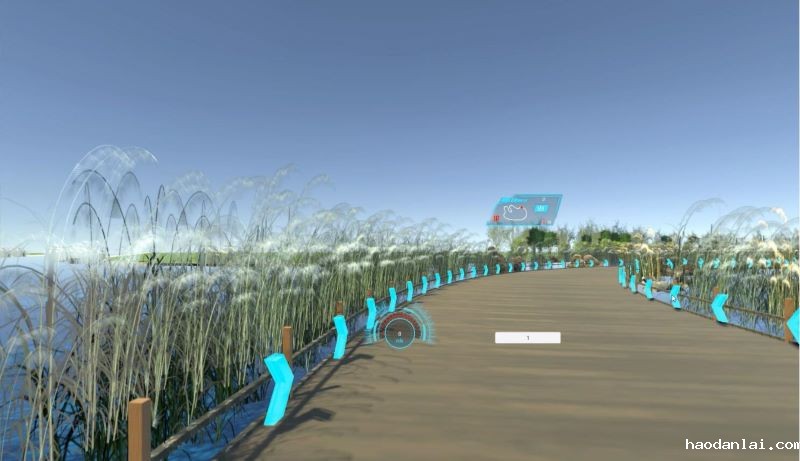 VR赛车湿地场景